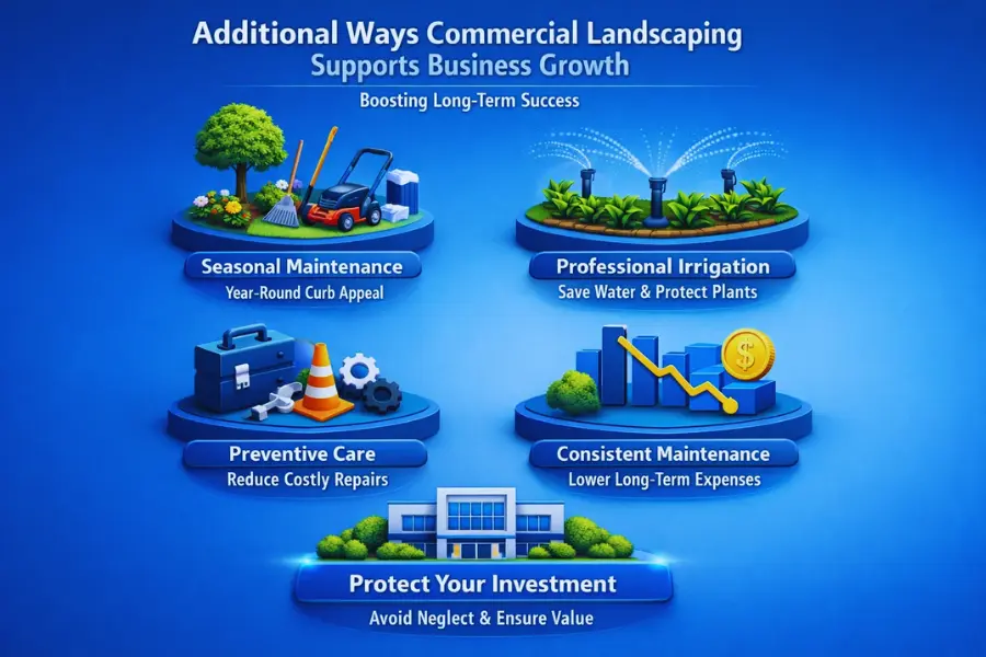Additional Ways Commercial Landscaping Supports Business Growth